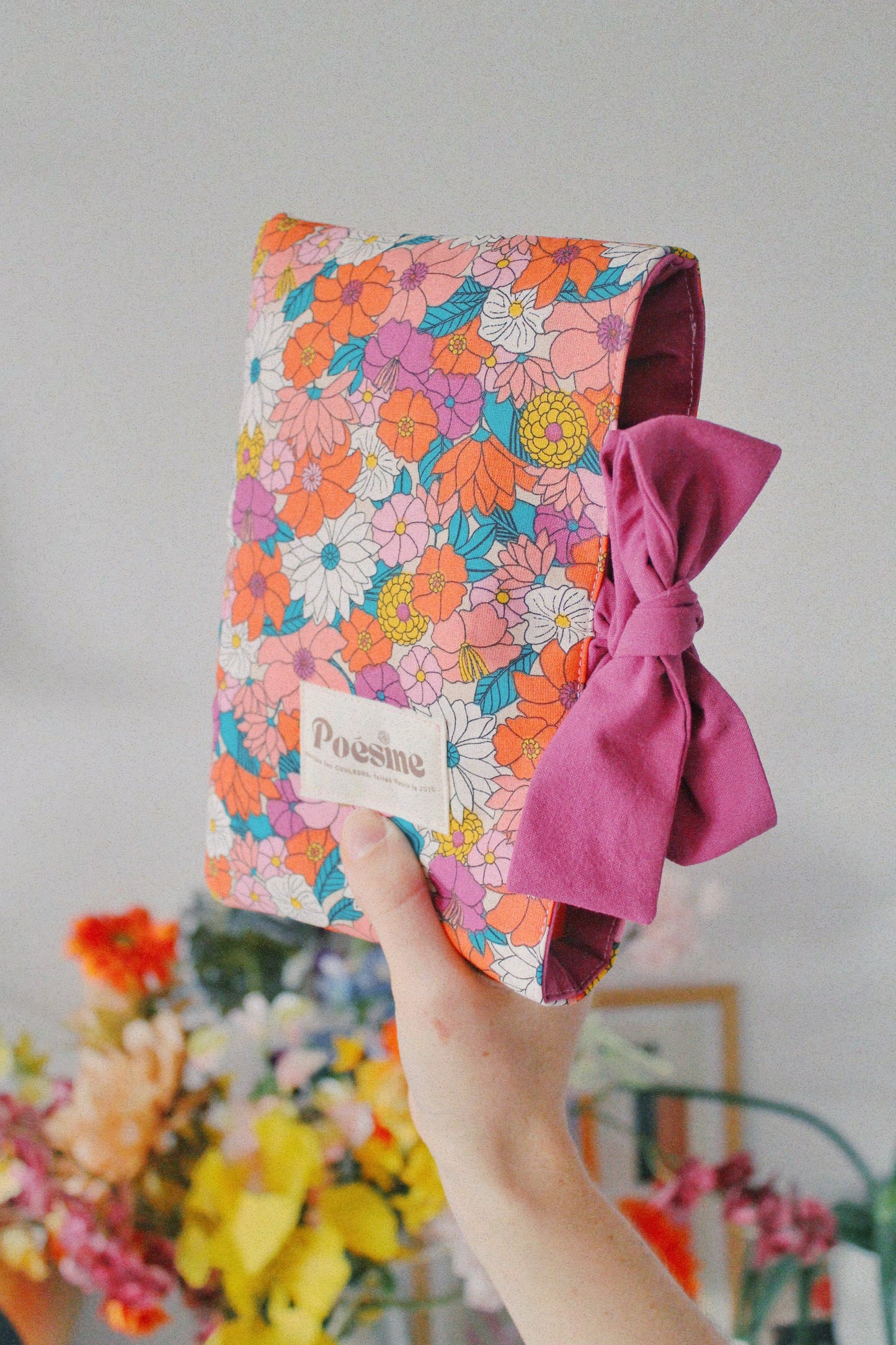 Pochette à livre colorée