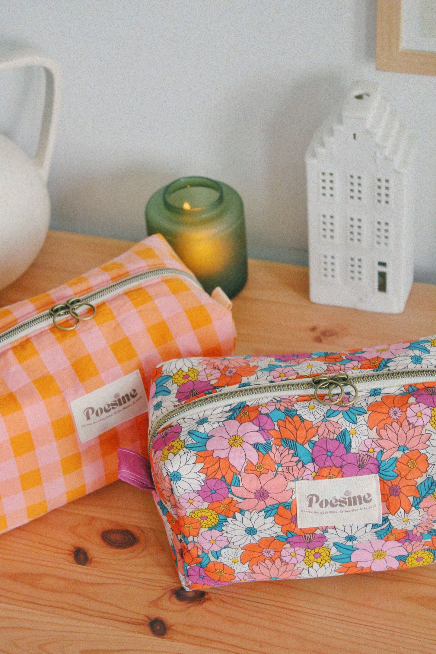 Trousse de toilette colorée
