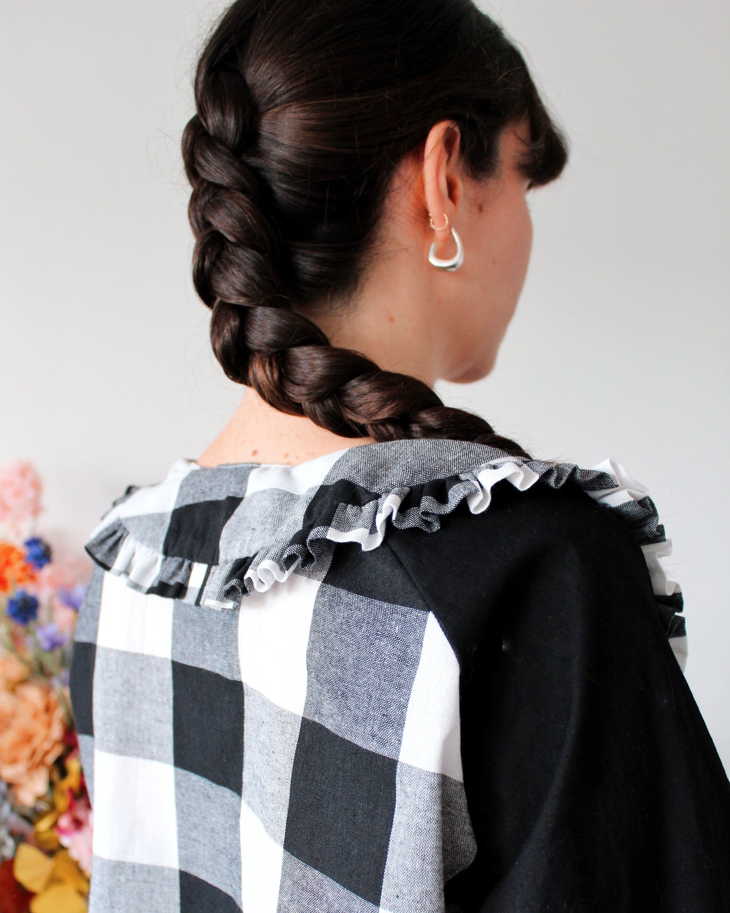 Blouse manche longue vichy (L/XL)