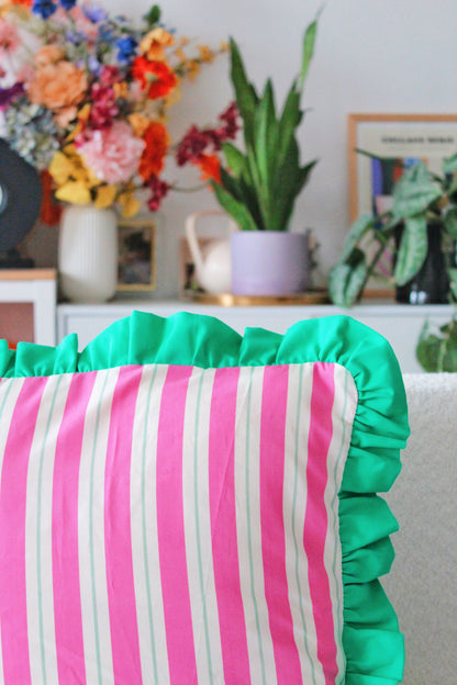 Housses coussins colorées