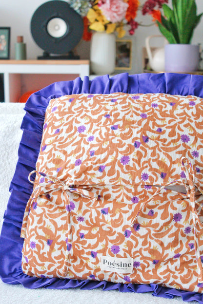 Housses coussins colorées