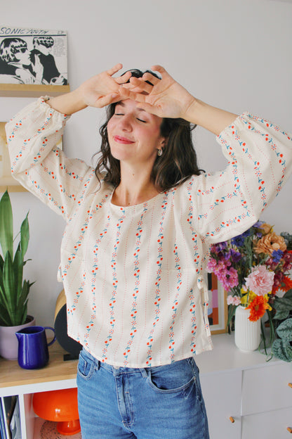 Blouse Madeleine tulipes