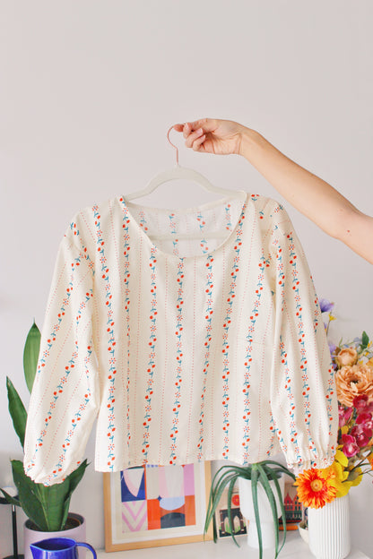 Blouse Madeleine tulipes