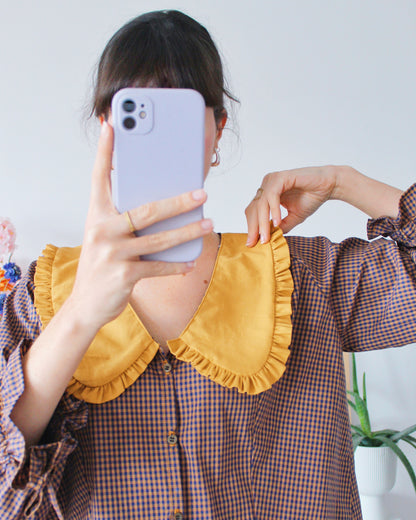 Blouse manche longue vichy automne (S/M)