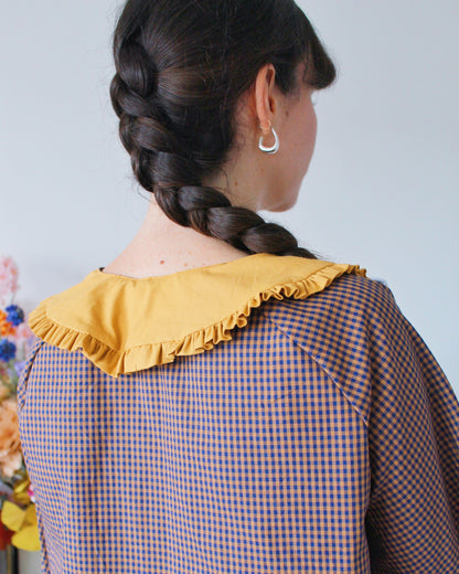 Blouse manche longue vichy automne (S/M)